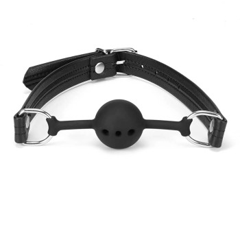 Liebe Seele - Black Bond Leather Ball Gag