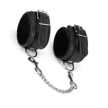 Liebe Seele - Black Bond Leder-Fußfesseln