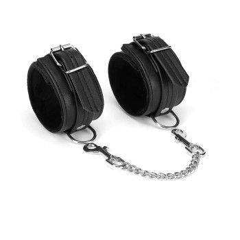 Liebe Seele - Black Bond Leder-Fußfesseln