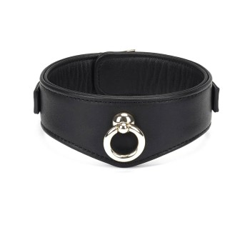 Liebe Seele - Dark Secret Curved Leder-Halsband