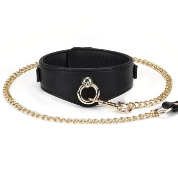 Liebe Seele - Dark Secret Curved Leder-Halsband