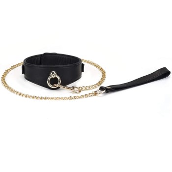 Liebe Seele - Dark Secret Curved Leder-Halsband