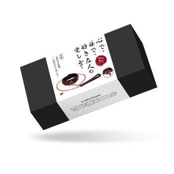 Liebe Seele - Wine Red Curved Leder-Halsband