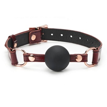 Liebe Seele - Wine Red Leather Ball Gag