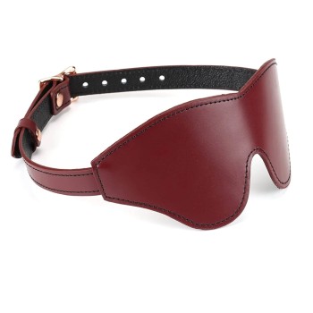 Liebe Seele - Wine Red Leather Blindfold