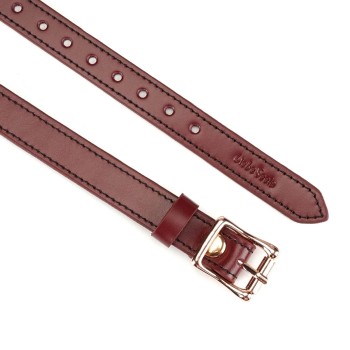 Liebe Seele - Wine Red Leather Blindfold