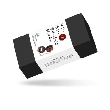 Liebe Seele - Wine Red Leder-Fußfesseln