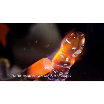 Icicles No.55 handgefertigte Glasdildo pink