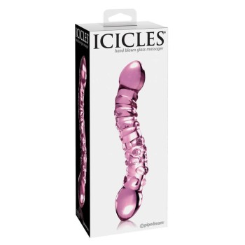 Icicles No.55 handgefertigte Glasdildo pink