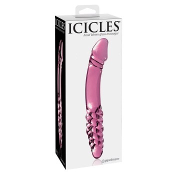 Icicles No.57 handgefertigte Glasdildo pink