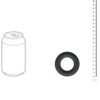 Levelz - Liquid Silicone Cockring Black L