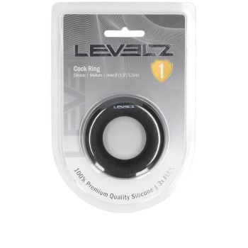 Levelz - Liquid Silicone Cockring Black