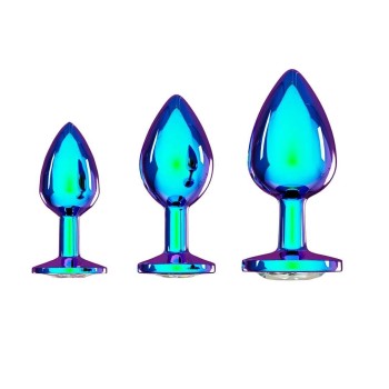 Venice Collection - Metal Buttplug-Set - Irisierend