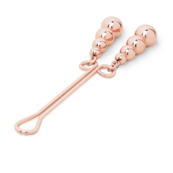 Rosy Gold Clitoris Clamp - Klitoris-Klemme mit Gewichten