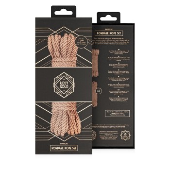 Rosy Gold - Nouveau Luxus Bondage Rope Set