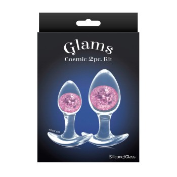 NS Novelties Cosmic Glams Plug Set rosa