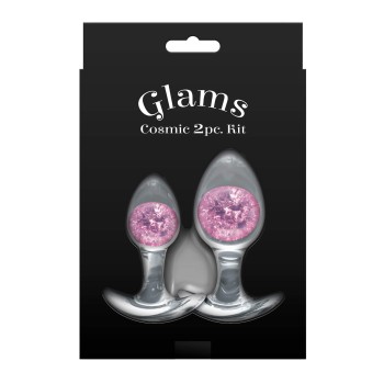 NS Novelties Cosmic Glams Plug Set rosa