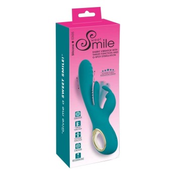 Sweet Smile Rabbit Vibrator with Thrust Function and G-Spot Stimulation