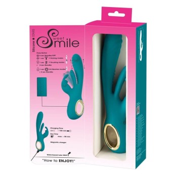 Sweet Smile Rabbit Vibrator with Thrust Function and G-Spot Stimulation