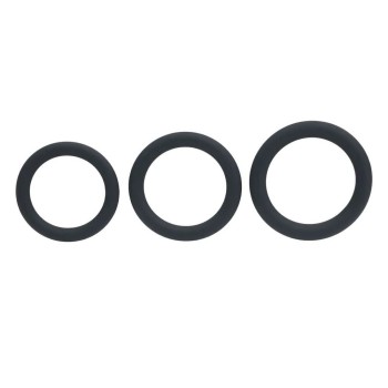 Levelz Silikon Cockring Set - 3er Penisringe L/XL/XXL