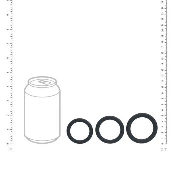 Levelz Silikon Cockring Set - 3er Penisringe L/XL/XXL
