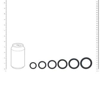Levelz Silikon Cockring Set - 6er Penisringe
