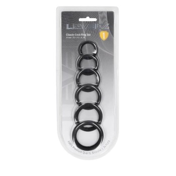 Levelz Silikon Cockring Set - 6er Penisringe