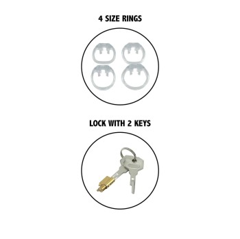 Hidden Desire - Control Cock Cage - Peniskäfig Short