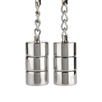 Mr. Steel - Aligator Nippelklemmen mit Gewichten