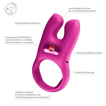 Fun Factory NOS CLASSIC Magenta Vibro-Penisring