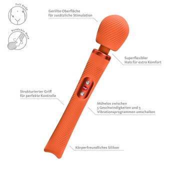 Fun Factory VIM Premium-Massagestab orange