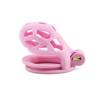 Hidden Desire Cock Cage - Penis Prison Short Pink