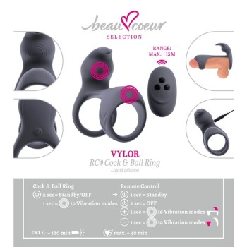 Beau Coeur VYLOR RC Cock & Ball Ring