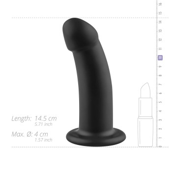 No-Parts Charlie - Pegging Silikon Dildo Black | Strap-on