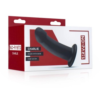 No-Parts Charlie - Pegging Silikon Dildo Black | Strap-on