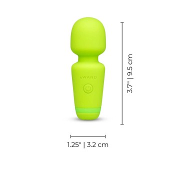 Le Wand Mini-Vibrator - Brat Green Mini Wand Vibe