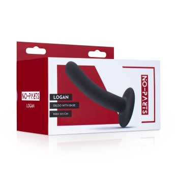 No-Parts Logan - Pegging Silikon Dildo Black | Strap-on