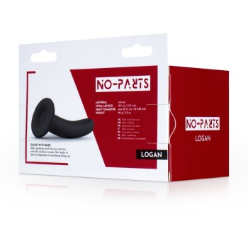 No-Parts Logan - Pegging Silikon Dildo Black | Strap-on