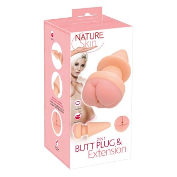 Nature Skin 2in1 Butt Plug & Extension