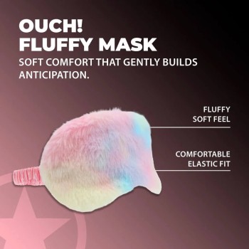 Ouch! Fluffy Blindfold Rainbow | Weiche Augenmaske