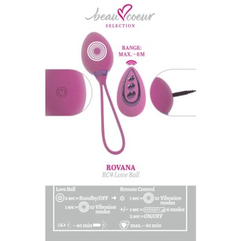 Beau Coeur ROVANA RC Love Ball Vibro-Liebeskugel