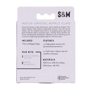 Sportsheets Indica Crystal Nippelklemmen
