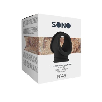 Sono - TPE Cockring with Ball Strap
