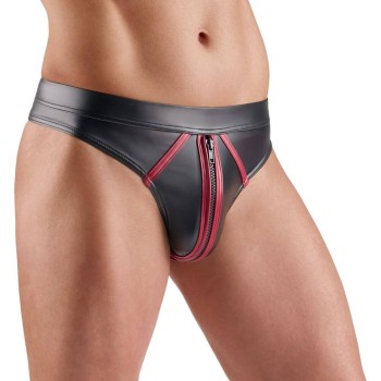 Svenjoyment Wetlook Riostring mit Reißverschluss