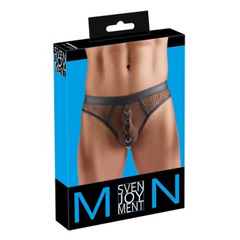 Svenjoyment Netz-Riostring mit Ringen Gr. XL