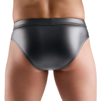 Svenjoyment Wetlook-Slip mit Reißverschluss