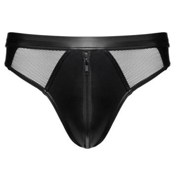 Svenjoyment Wetlook-Slip mit Reißverschluss
