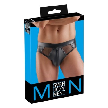 Svenjoyment Wetlook-Slip mit Reißverschluss