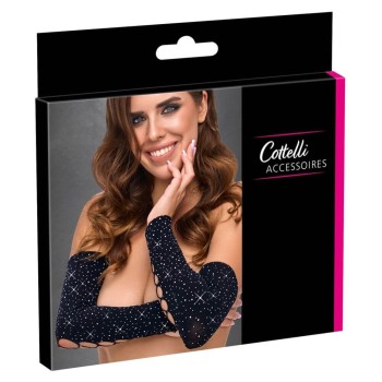 Cottelli ACCESSOIRES Armstulpen mit Glitzersteinchen