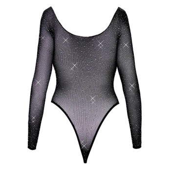 Fantasy by Cottelli Langarm-Body mit Glitzersteinchen